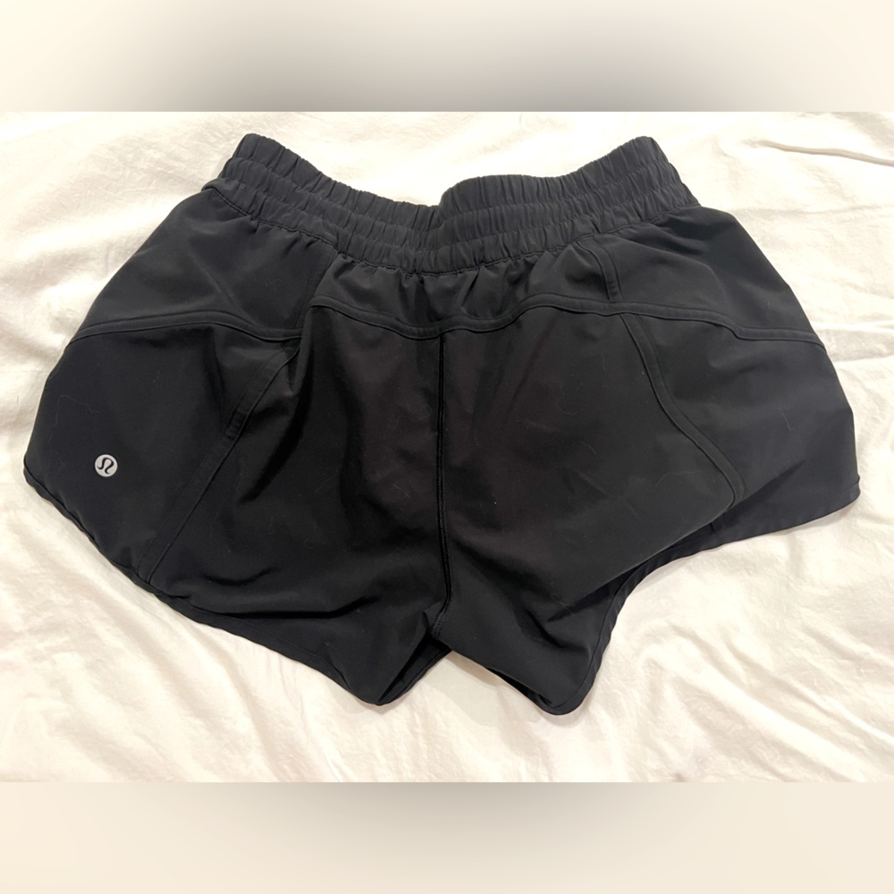 Lululemon Black Hotty Hot shorts Size 8
